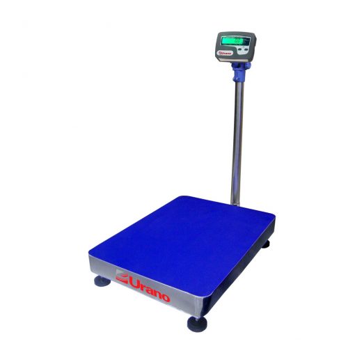 Balança de plataforma UR 10000 Light 150/50, 40X50cm, estrutura metálica, bandeja e coluna aço inox