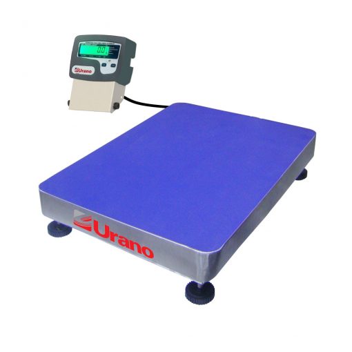 Balança de plataforma UR 10000 Light 300/50 ME, 45X60cm, estrutura metálica, bandeja aço inox, sem coluna e com suporte para comando, sem bateria