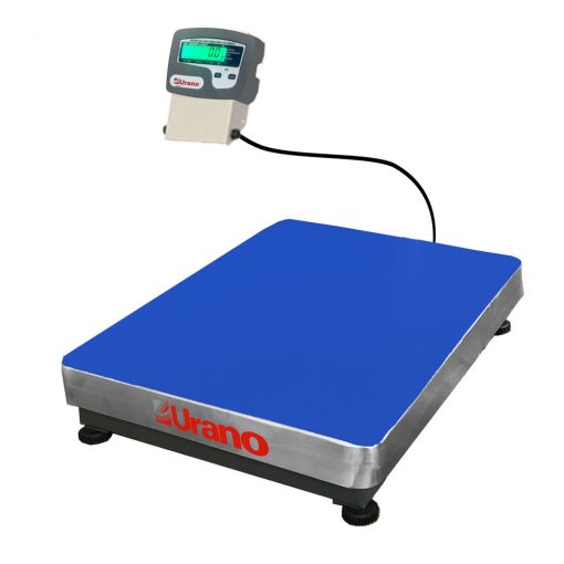 Balança de plataforma UR 10000 Light 500/100, 60X80CM, estrutura metálica, bandeja aço inox, sem coluna e com suporte para comando