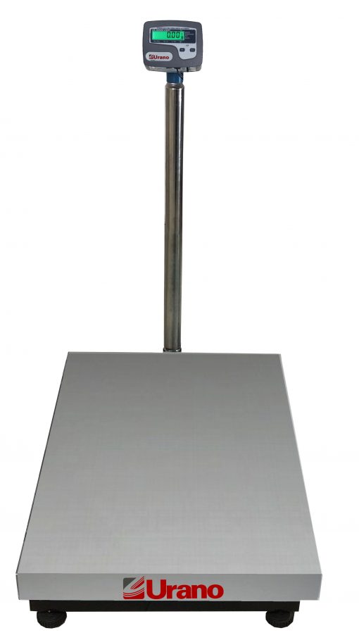 Balança de plataforma UR 10000 Light 500/100, 60X80cm, estrutura metálica, bandeja e coluna aço inox, sem bateria - Image 2