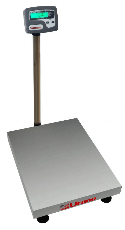 Balança de plataforma UR 10000 Light 300/50 ME, 40X50cm, estrutura metálica, bandeja e coluna aço inox, sem bateria - Image 2