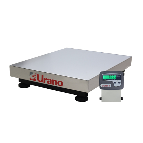 Balança de plataforma W UR 10000 Light 500 / 100, 60 x 80 cm, estrutura metálica, bandeja aço inox, sem coluna, com bateria