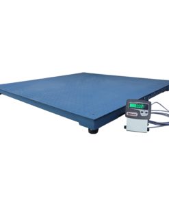 Balança de plataforma W UR 10000 LIGHT 1500 / 500, em aço carbono xadrez  1,20 x 1,20 m, com 4 células de carga, caixa de junção, sem coluna, com suporte para comando e bateria