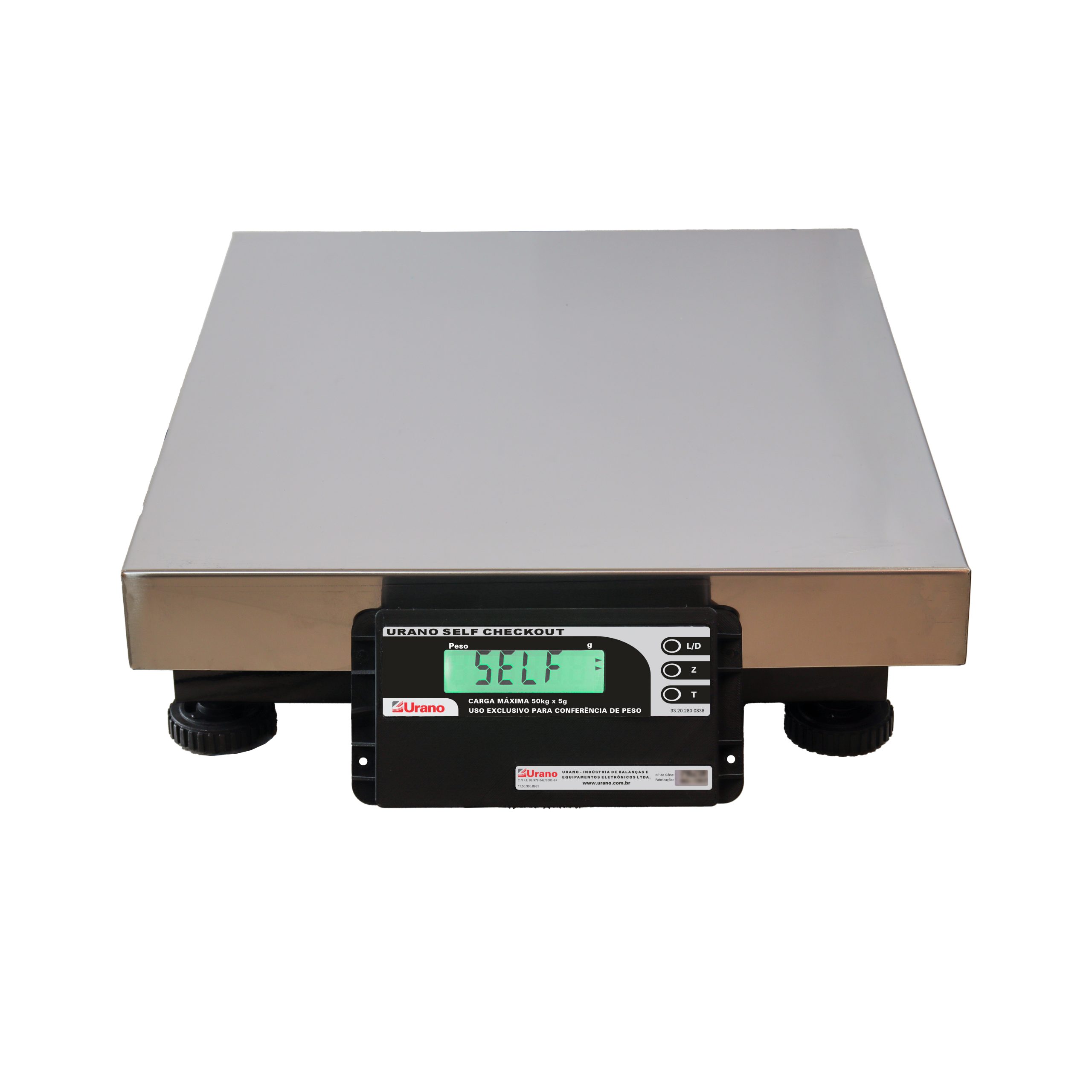 Dispositivo de verificação de peso Urano Self Checkout com bandeja inox