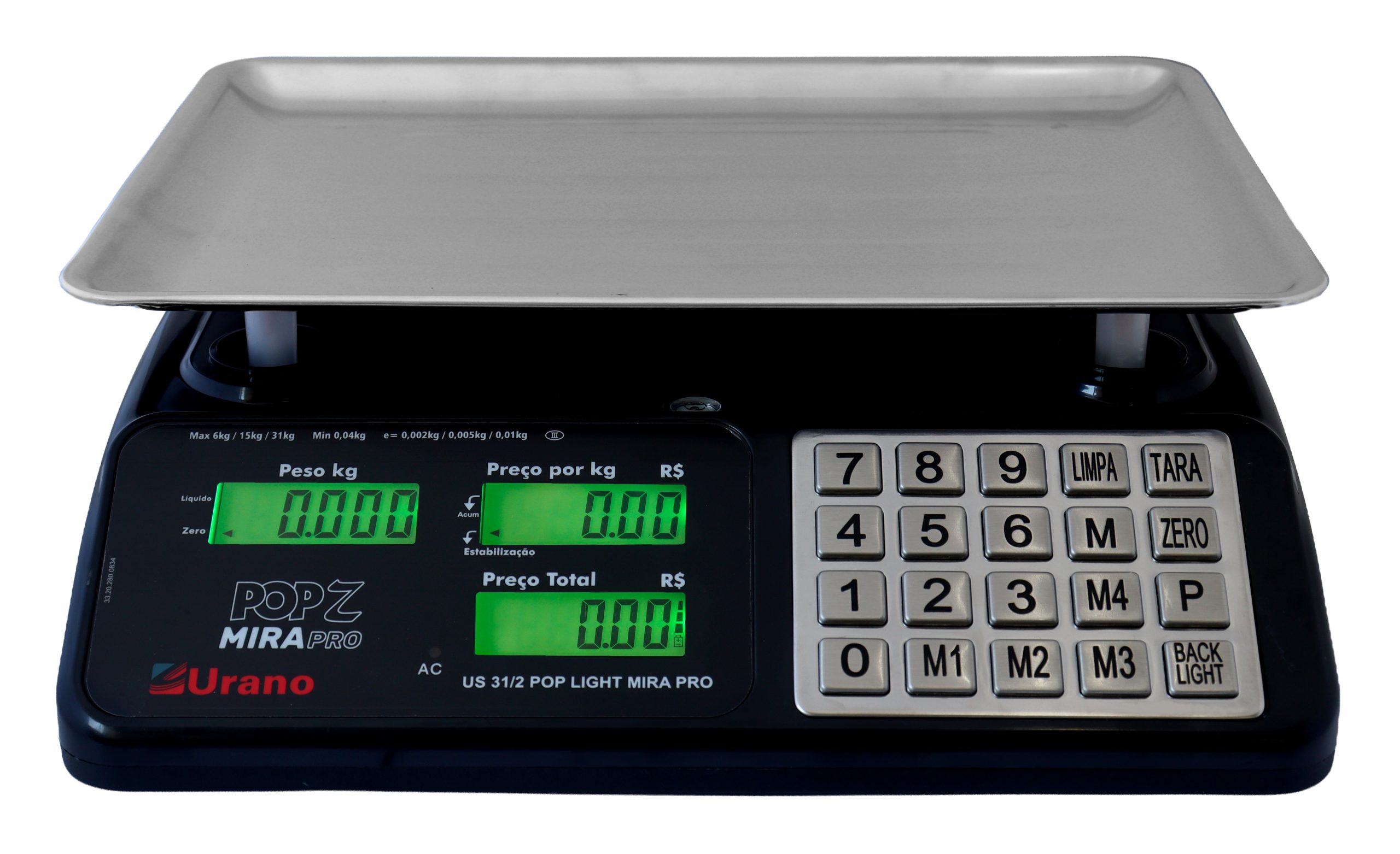 Balança computadora US 31 / 2 POP-Z Mira Pro com prato de frutas - Imagem 2