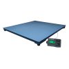 Balança de plataforma W UR 10000 Pro 3000 / 1000, em aço carbono xadrez  1,20 X 1,20 m, com 4 células de carga, caixa de junção, sem coluna, com suporte para comando, com bateria