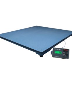 Balança de plataforma W UR 10000 Pro 3000 / 1000, em aço carbono xadrez  1,50 X 1,50 m, com 4 células de carga, caixa de junção, sem coluna, com suporte para comando, com bateria