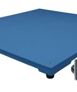 Balança de plataforma W UR 10000 Pro 1500 / 500, em aço carbono xadrez  1,20 X 1,20 m, com 4 células de carga, caixa de junção, sem coluna, com suporte para comando, com bateria - Imagem 3