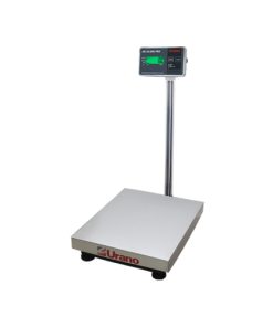 Balança de plataforma W UR 10000 Pro 500 / 100, 60 x 80 cm, estrutura metálica, bandeja aço inox, com coluna, bateria