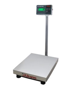 Balança de plataforma W UR 10000 Pro 500 / 100, 60 x 80 cm, estrutura metálica, bandeja aço inox, com coluna, bateria