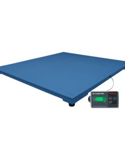 Balança de plataforma W UR 10000 Pro 1500 / 500, em aço carbono xadrez  1,50 X 1,50 m, com 4 células de carga, caixa de junção, sem coluna, com suporte para comando, com bateria